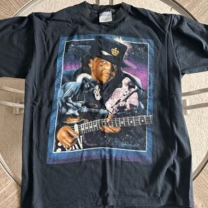 Stevie Ray Vaughn - 1991 Black Single Stitch Shirt - L -